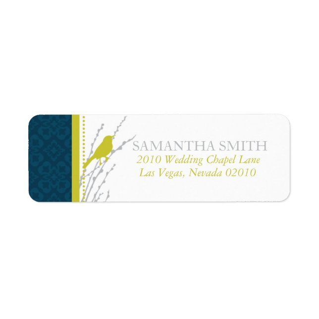 Fall Elegance Address Label B Returadress Etikett (Framsidan)