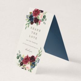 Fall Elegance Kärlek Bord-signalen Kort