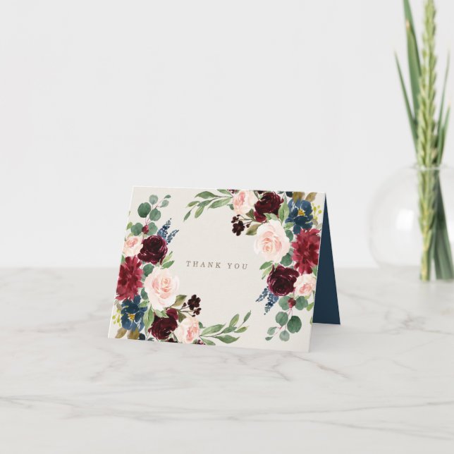 Fall Elegance - tackkort Kort (Framsida)