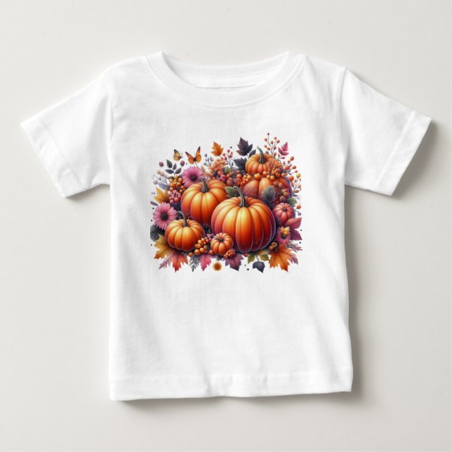 Fall eller Thanksgiving tema T Shirt (Framsida)