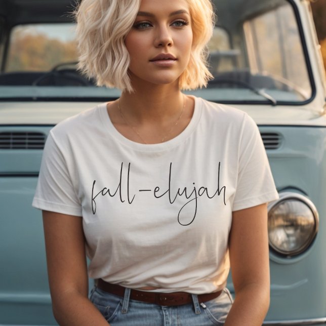 Fall-elujaa-Trendiget Minimalist Fall-Hallelujah T Shirt (Skapare uppladdad)