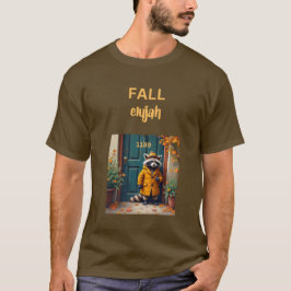 Fall elujah med rackoon t shirt