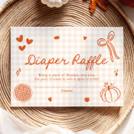 Fall en liten bit Paj babyskor Diaper Raffle Tilläggskort