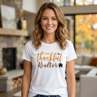 Fall En Tacksam Fastighetsmäklare Thanksgiving T Shirt