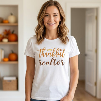 Fall En Tacksam Fastighetsmäklare Thanksgiving T Shirt