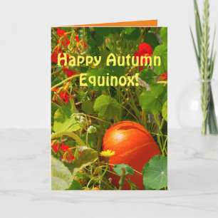 Fall Equinox, höstens ankomst, Söt Fall Scene Kort