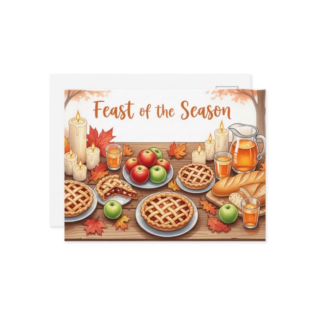 Fall Equinox Vykort (Fram/Back In Situ)