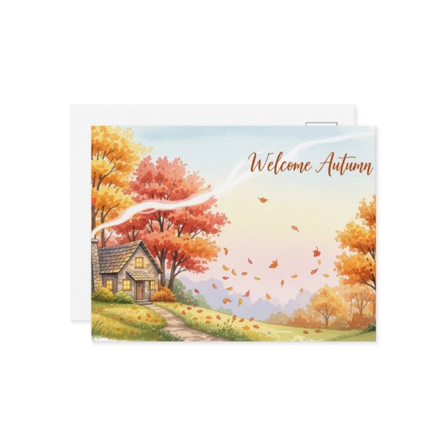 Fall Equinox Vykort (Fram/Back In Situ)