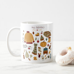 Fall Essentials Digital Teckning Kaffemugg