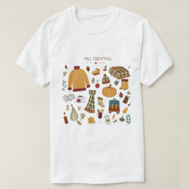 Fall Essentials Digital Teckning T Shirt