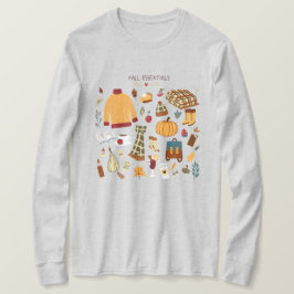 Fall Essentials Digital Teckning T Shirt