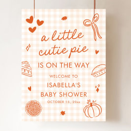 Fall ett litet välkomsttecken för Paj-babyskor av  Poster