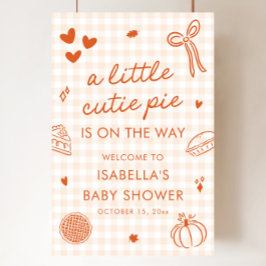 Fall ett litet välkomsttecken för Paj-babyskor av  Poster