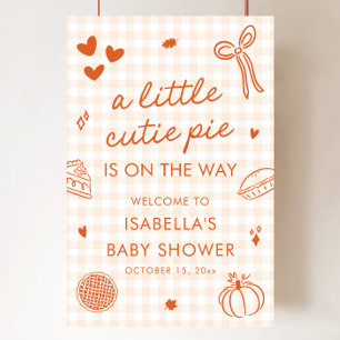 Fall ett litet välkomsttecken för Paj-babyskor av Poster