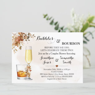 Fall Eucalyptus Bubbles & Bourbon Autumn Shower Inbjudningar