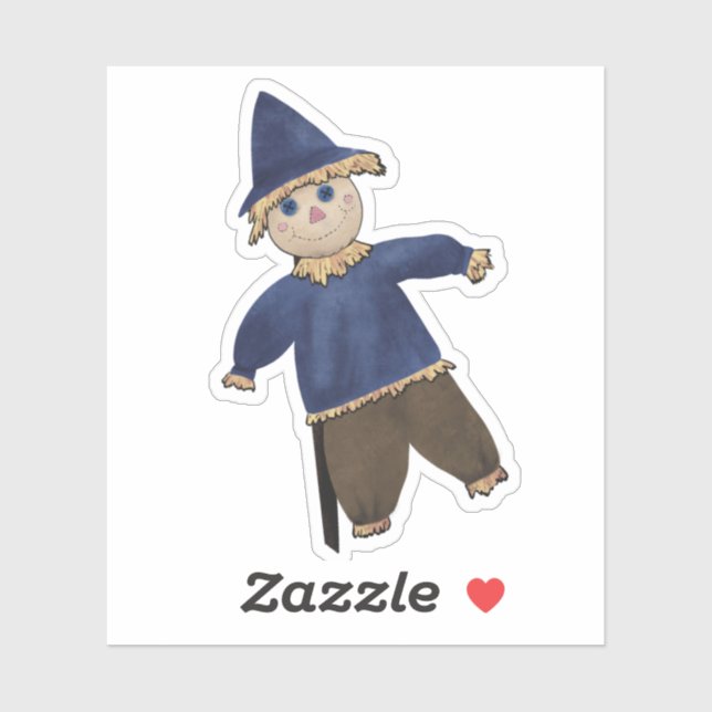 Fall Fågelskrämma Klistermärken (Ark)