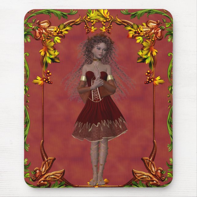 Fall Fairy Design 2 - Fantasy Mousepad Musmatta (Framsidan)