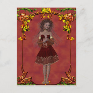 Fall Fairy Design 2 - Fantasy-vykort Vykort