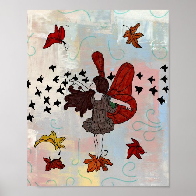 Fall Fairy Poster (Höst färger) (Framsidan)