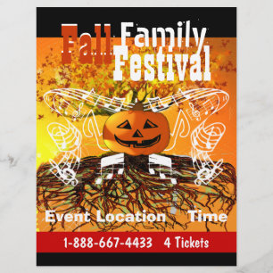 Fall Family Festival Halloween Fall Event Flyer