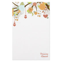 Fall Fantasy Blommigt Personlig Stationery