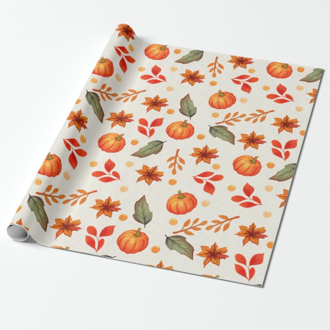 Fall Fantasy Wrapping Papper Presentpapper (Utrullad)