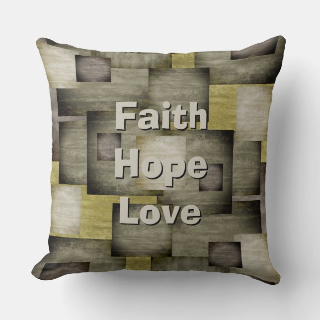 Fall Färg-block Kudde (Framsida)