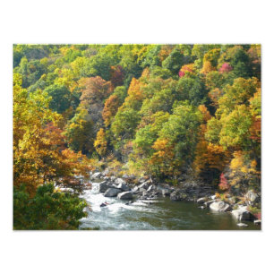 Fall Färg i Ohiopyle State Park Fototryck