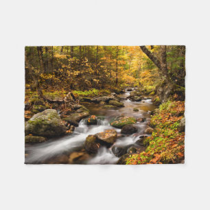 Fall Färg Jefferson Brook   Vita berg Fleecefilt