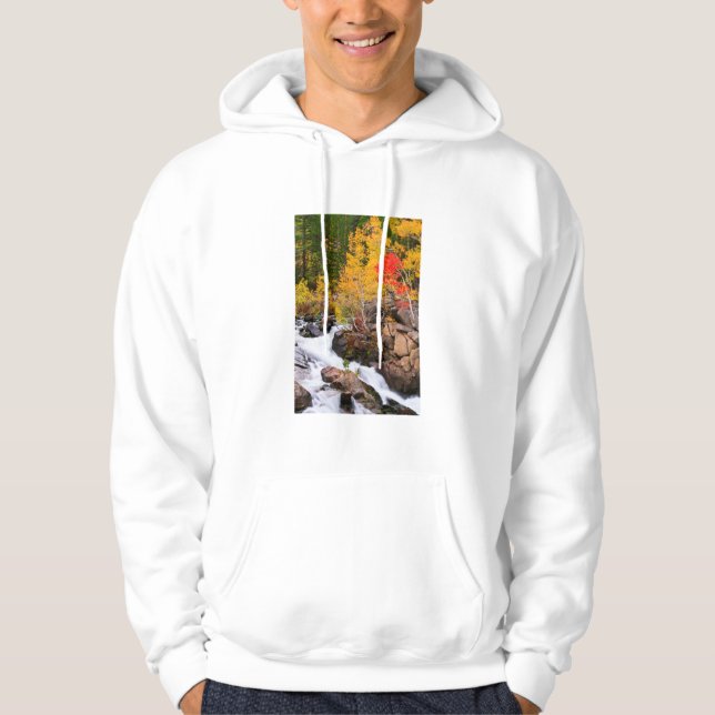 Fall färg längs biskop Bäck, CA Sweatshirt (Framsida)