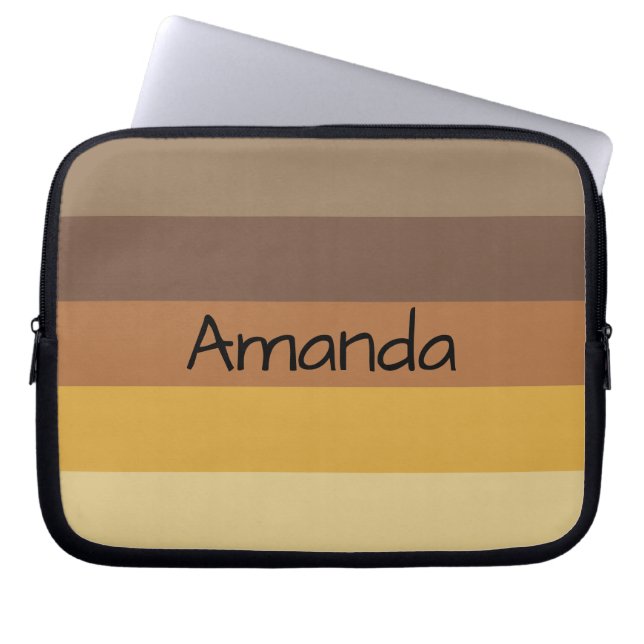 Fall Färg Rand - Anpassningsbar Laptop Sleeve (Framsidan)