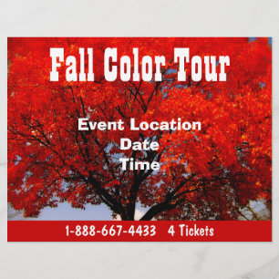 Fall Färg Tour Halloween Event Fall Event Flyer