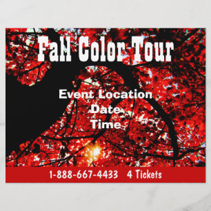 Fall Färg Tour Halloween Event Fall Event Flyer