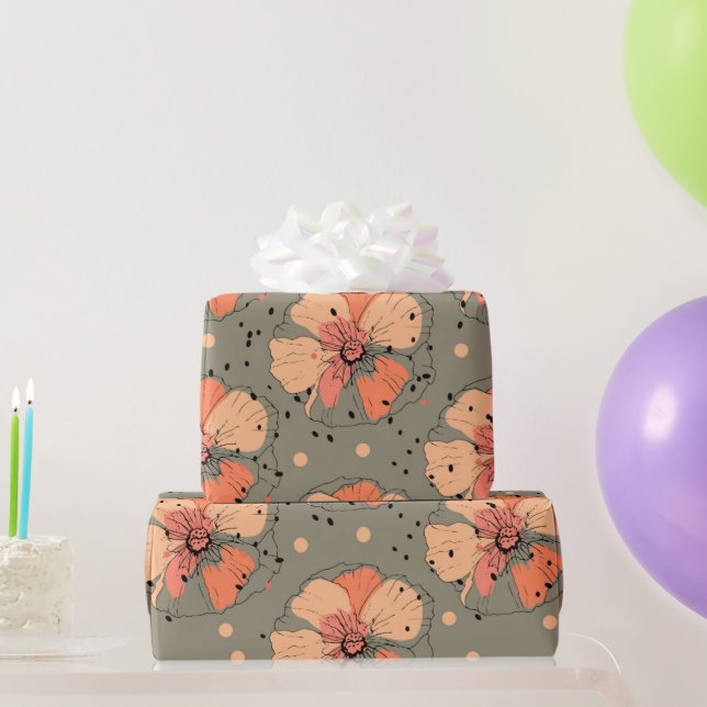 FALL FÄRG WRAPPING PAPPER PRESENTPAPPER (Festgåvor)