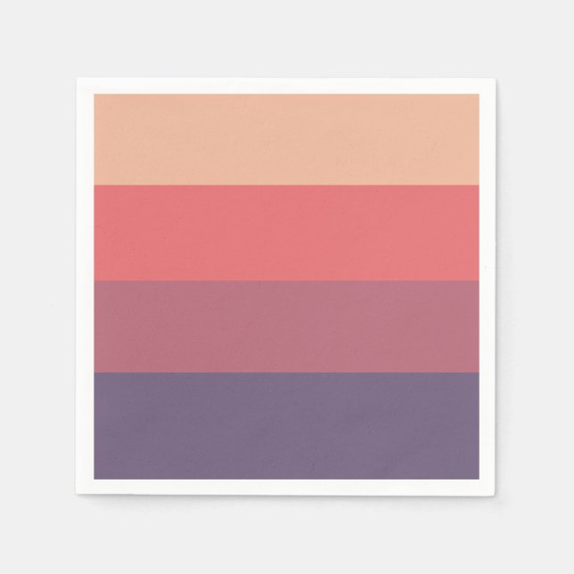 Fall Färgad Rand- Pappersservett (Framsidan)