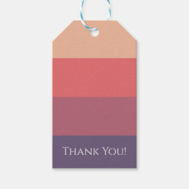 Fall Färgad Rand- Presentetikett