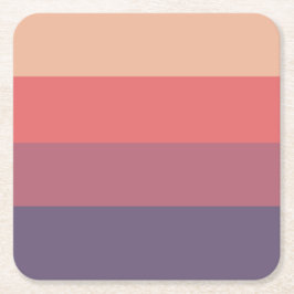 Fall Färgad Rand- Underlägg Papper Kvadrat