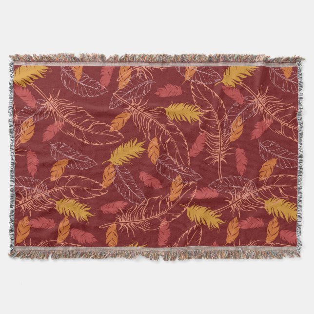 Fall Feathers Throw Filt (Framsidan)