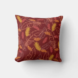 Fall Feathers Throw Pillow Kudde