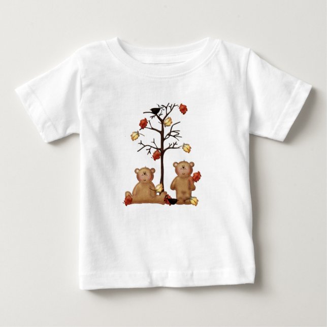 Fall Felt-Nallar under A Träd T Shirt (Framsida)