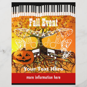 Fall Festival Halloween-händelse eller Fall Event Reklamblad