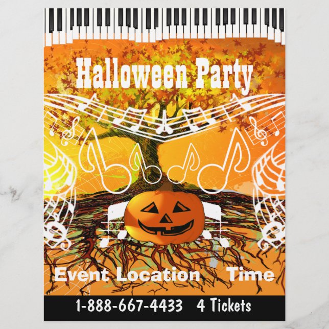 Fall Festival Halloween-händelse eller Fall Event  Reklamblad (Framsidan)