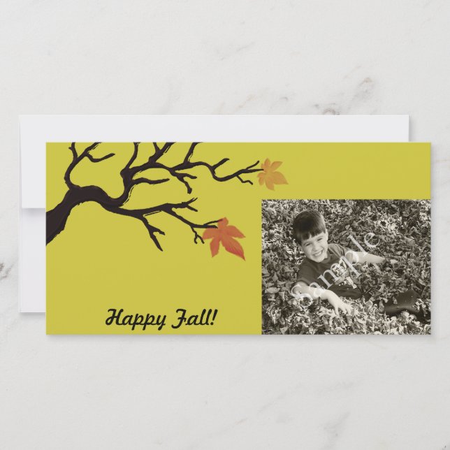 Fall Firande-fotokort (Framsida)