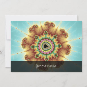 Fall Flower - Fractal Art Inbjudningar