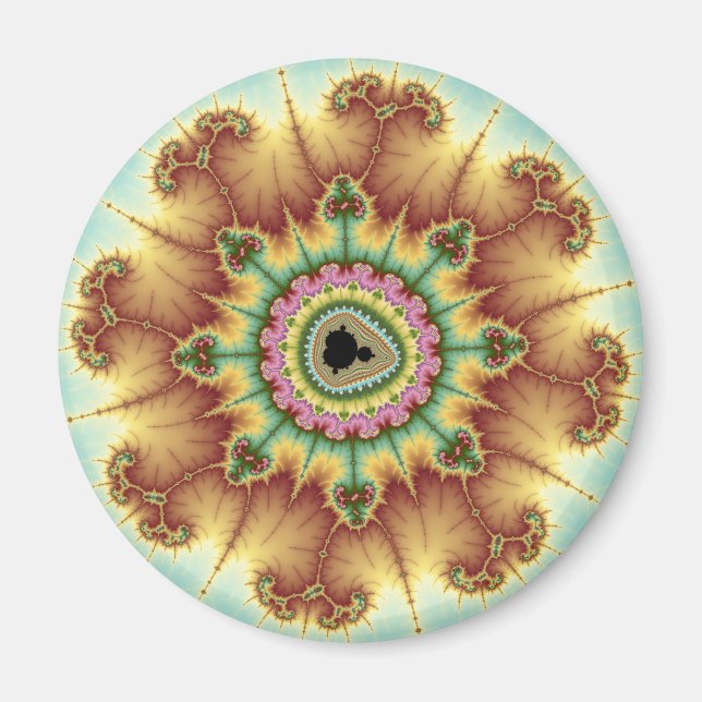 Fall Flower - Fractal Art Magnet (Framsidan)