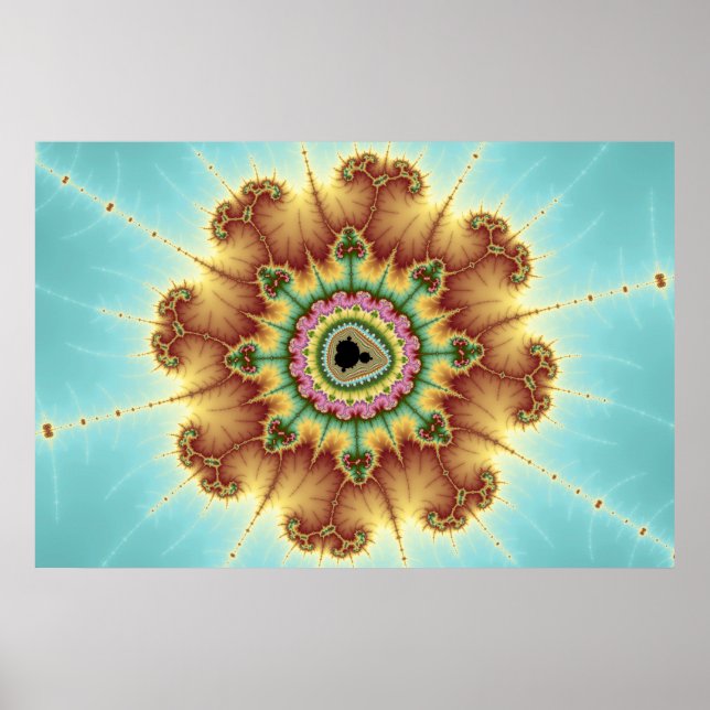 Fall Flower - Fractal Art Poster (Framsidan)