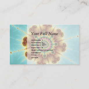 Fall Flower - Fractal Art Visitkort