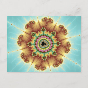 Fall Flower - Fractal Art Vykort