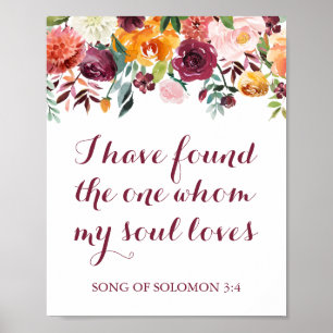 Fall Flower, jag har hittat en min Soul Kärlek Poster