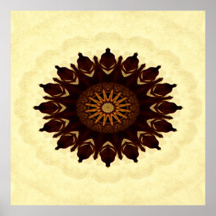 Fall Flower Mandala...... Poster